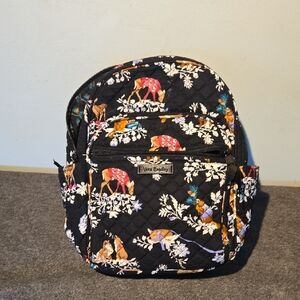 NWOT - Vera Bradley "Merry Mischief" Small Black Backpack